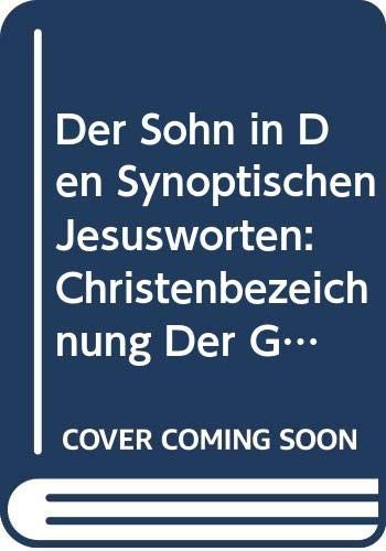 Cover for Iersel · Der Sohn in Den Synoptischen Jesusworten (Hardcover Book) (1964)