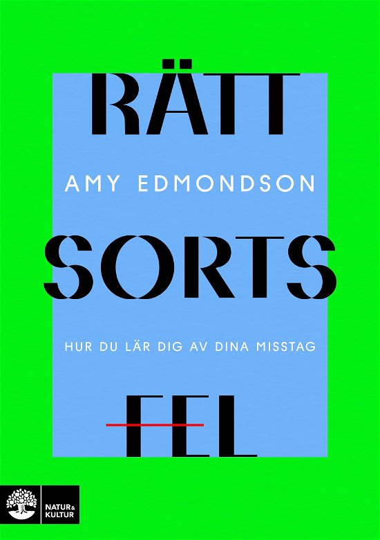 Cover for Amy Edmondson · Rätt sorts fel : Hur du lär dig av dina misstag (Indbundet Bog) (2024)