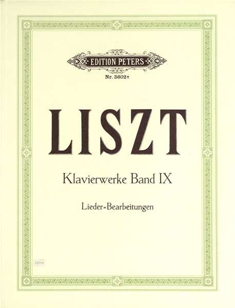 Piano Works Vol. 9 - Liszt - Bøker - Edition Peters - 9790014016838 - 12. april 2001
