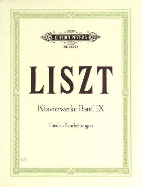Piano Works Vol. 9 - Liszt - Bøger - Edition Peters - 9790014016838 - 12. april 2001