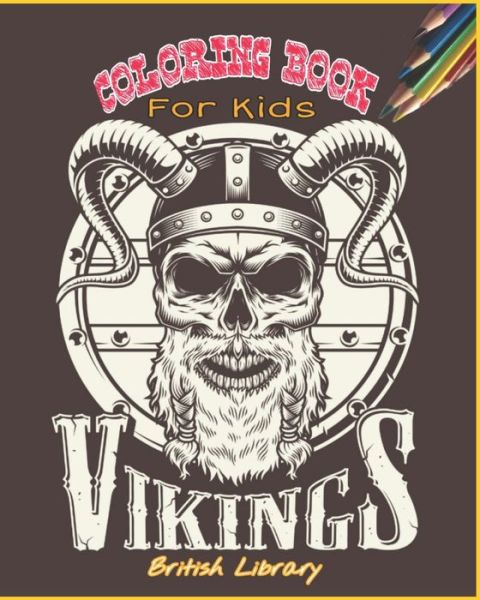 Cover for British Library · Vikings Coloring Book For Kids (Pocketbok) (2020)