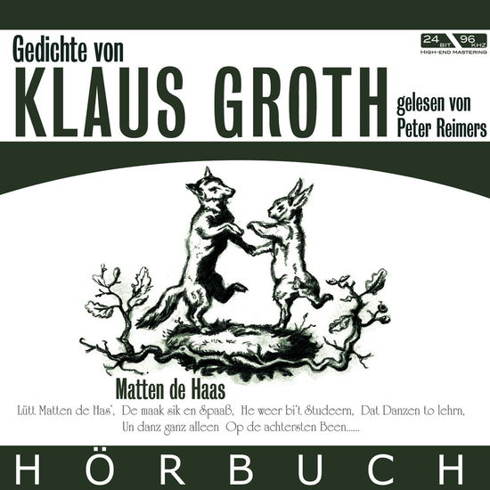 Cover for Reimers Peter · Groth Matten De Haas (CD) (2019)