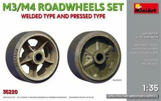 Cover for MiniArt · M3/m4 Roadwheels Set Welded And Pressed Type (3/20) * (Toys)