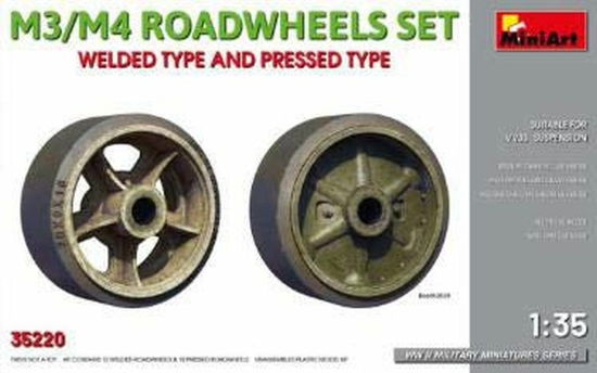 M3/m4 Roadwheels Set Welded And Pressed Type (3/20) * - MiniArt - Produtos - Miniarts - 4820183312839 -