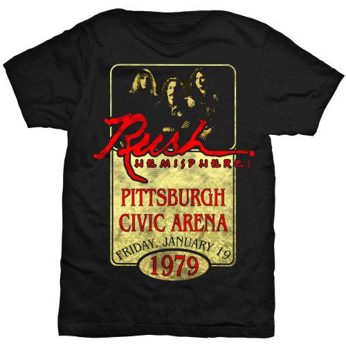 Rush Unisex Tee: Hemispheres - Rush - Fanituote - ROFF - 5055295360839 - maanantai 22. heinäkuuta 2013