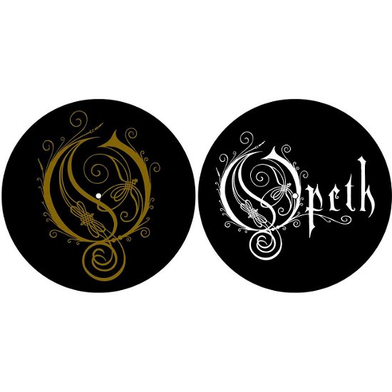 Opeth Turntable Slipmat Set: Logo/O (Retail Pack) - Opeth - Musik - ROCK OFF - 5055339783839 - 