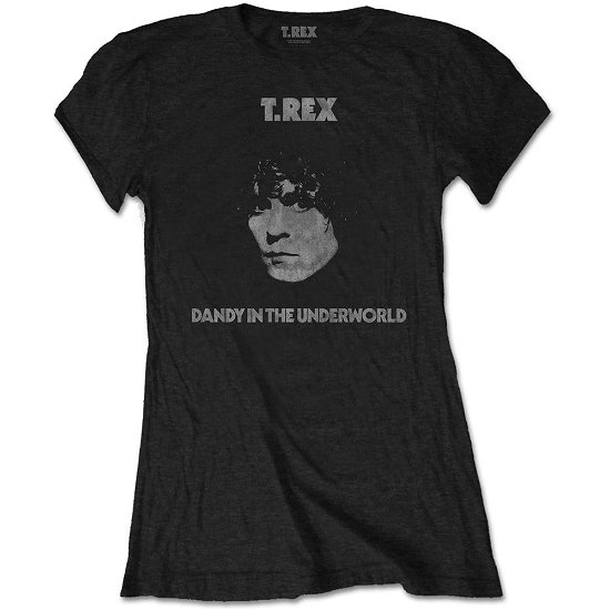 Cover for T-Rex · T-Rex Ladies T-Shirt: Dandy (T-shirt) [size S] [Black - Ladies edition]