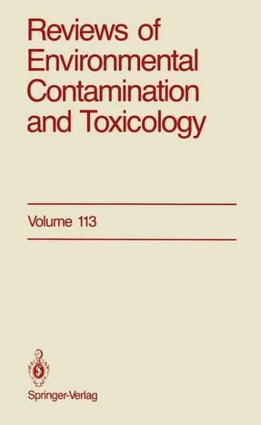 Cover for George W. Ware · Reviews of Environmental Contamination and Toxicology: Continuation of Residue Reviews - Reviews of Environmental Contamination and Toxicology (Taschenbuch) [Softcover reprint of the original 1st ed. 1990 edition] (2011)