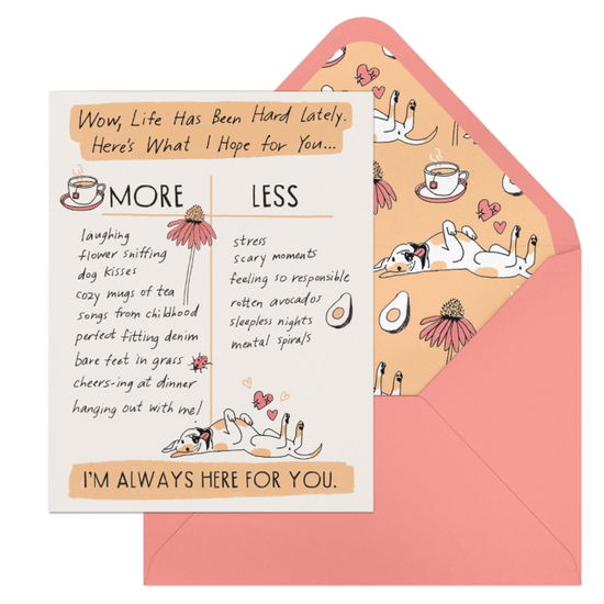 6-Pack Em & Friends Julia Rothman Empathy More / Less Greeting Cards - Julia Rothman - Books - Knock Knock - 9781642465839 - August 14, 2025