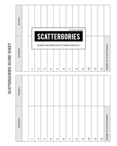 BG Publishing Scattergories Score Sheet - Bg Publishing - Books - Independently Published - 9781654390839 - January 2, 2020