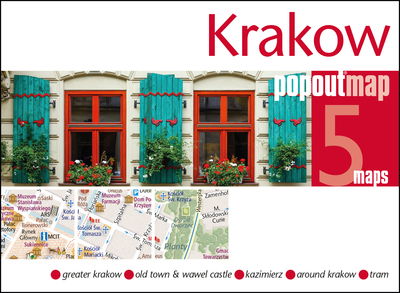 Popout Maps: Krakow - Popout Map - Kirjat - PopOut Maps - 9781910218839 - sunnuntai 1. syyskuuta 2019