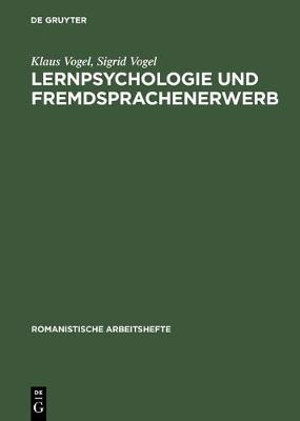 Cover for Klaus Oberstudienrat i. H. Vogel · Lernpsychologie und Fremdsprachenerwerb (Book) (1975)