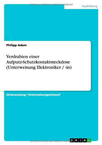 Cover for Adam · Verdrahten einer Aufputz-Schutzkon (Book) [German edition] (2013)