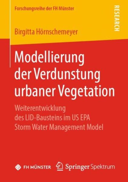 Cover for Hörnschemeyer · Modellierung der Verdunstung urbaner Vegetation (Book) [1. Aufl. 2019 edition] (2019)