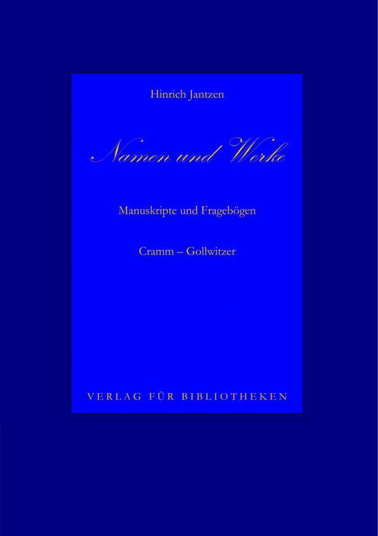 Cover for Jantzen · Namen und Werke 7 (Book) (2018)