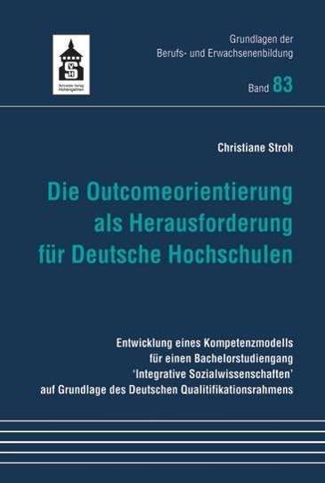 Cover for Stroh · Die Outcomeorientierung als Herau (Buch)