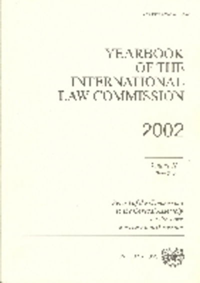 Cover for United Nations: International Law Commission · Yearbook of the International Law Commission: Report of the Commission to the General Assembly on the Work of Its Fifty-fourth Session (Paperback Book) (2009)