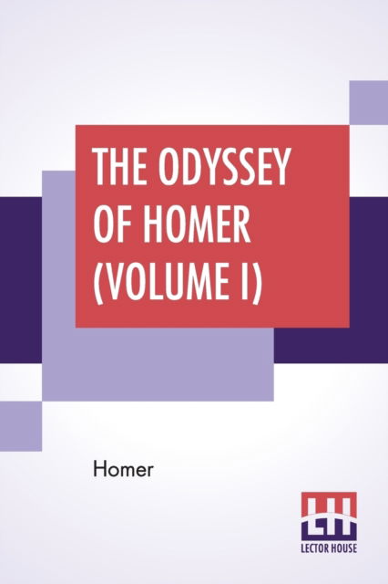 Cover for Homer · The Odyssey Of Homer (Volume I) (Taschenbuch) (2019)