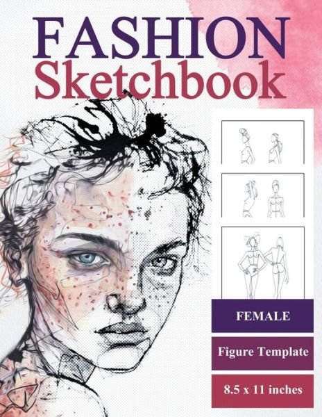 Cover for Retalux Arts · Fashion Sketch Book Female Figure Template (Paperback Bog) (2020)