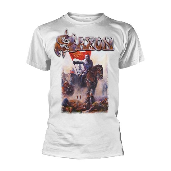 Cover for Saxon · Crusader (White) (T-shirt) [size XXL] [White edition] (2019)