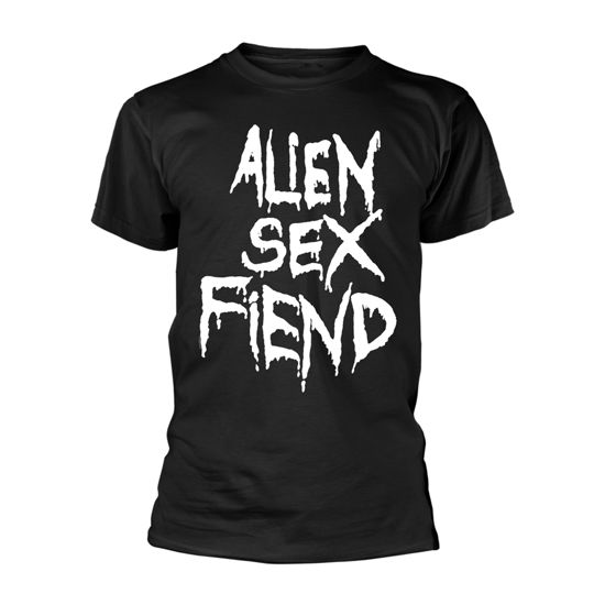 Cover for Alien Sex Fiend · Logo (T-shirt) [size L] [Black edition] (2019)