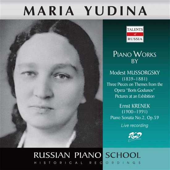 Cover for Yudina Maria · Piano Works By Mussorgsky And Kenek (CD)