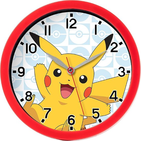 POKEMON - Pikachu - Wall Clock - 24cm - Pokemon - Merchandise -  - 5018479114840 - 