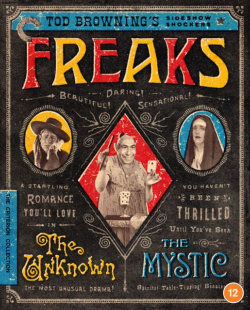 Freaks / The Unknown / The Mystic - Tod Brownings Sideshow Shockers - Criterion Collection - Freaksthe Unknownthe Mystic BD - Películas - Criterion Collection - 5060952890840 - 23 de octubre de 2023