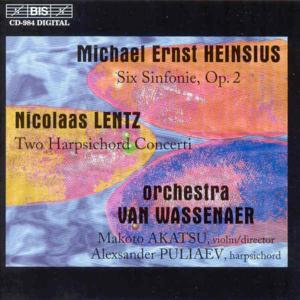 6 Sinfonie / 2 Hpschd Cti - Heinsius / Lentz / Orch Van Wassenaer - Música - Bis - 7318590009840 - 15 de setembro de 1999