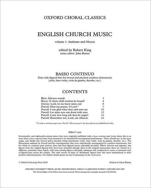 English Church Music, Volume 1: Anthems and Motets - Oxford Choral Classics Collections -  - Książki - Oxford University Press - 9780193375840 - 8 września 2024