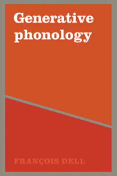 Cover for Dell · Generative Phonology and French Phonology (Hardcover Book) (1980)