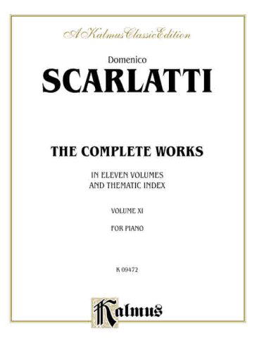 Cover for Domenico · Scarlatti Complete Wksv11 Ps (Paperback Book) [Kalmus edition] (1985)