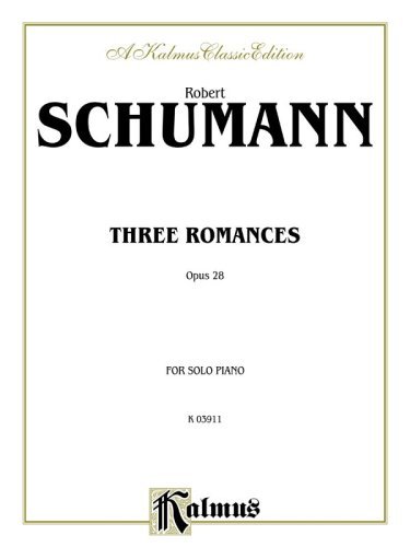Cover for Robert Schumann · Three Romances, Op. 28 (Paperback Bog) [Kalmus edition] (1985)