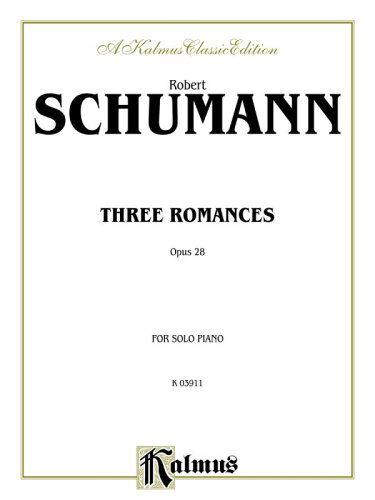 Cover for Robert Schumann · Three Romances, Op. 28 (Pocketbok) [Kalmus edition] (1985)