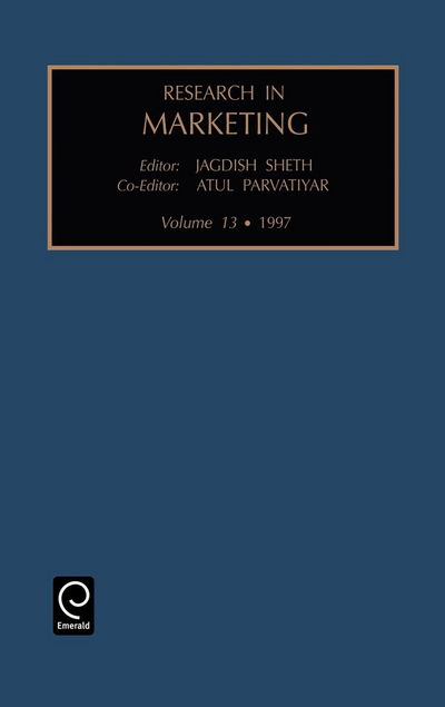 Cover for Jagdish N. Sheth · Research in marketing - Research in Marketing (Hardcover Book) (1997)