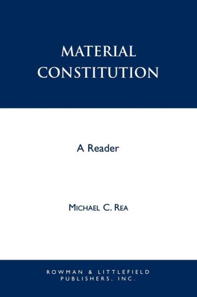 Cover for Michael C Rea · Material Constitution: A Reader (Paperback Book) (1997)