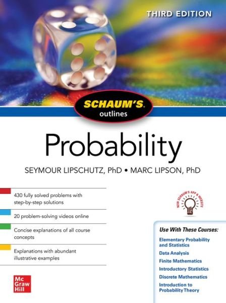 Cover for Seymour Lipschutz · Schaum's Outline of Probability, Third Edition (Paperback Bog) (2022)