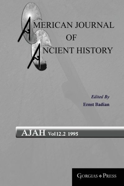 Cover for American Journal of Ancient History (Vol 12.2) - American Journal of Ancient History (Paperback Book) (2017)