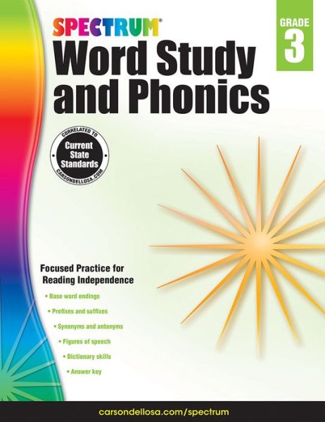 Cover for Spectrum · Spectrum Word Study and Phonics, Grade 3 (Paperback Book) (2014)