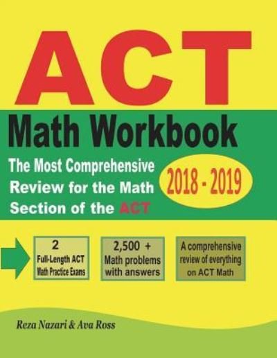 Cover for Ava Ross · ACT Math Workbook 2018 - 2019 (Paperback Book) (2018)