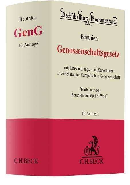 Cover for Beuthien · Genossenschaftsgesetz (Bog)