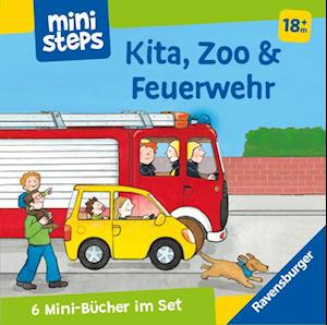 Cover for Ina Milk · Ministeps: Mein Erster Bücher-würfel: Kita, Zoo Und Feuerwehr (Bücher-set) (Book) (2023)