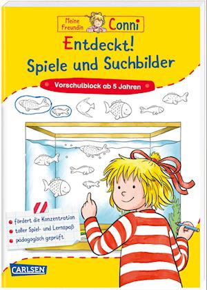 Conni Gelbe Reihe (Beschäftigungsbuch): Entdeckt! Spiele und Suchbilder - Hanna Sörensen - Livros - Carlsen Verlag GmbH - 9783551187840 - 29 de julho de 2021