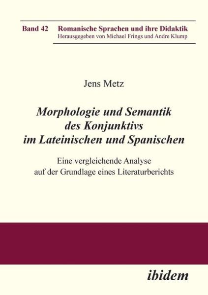 Cover for Metz · Morphologie und Semantik des Konju (Bog) (2013)