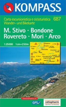 Cover for KOMPASS-Karten GmbH · Carta Escursionistica N. 687. Trentino, Veneto. Monte Stivo, Monte Bo Ndone, Rovereto, Mori, Arco 1:25.000. Adatto A GPS. Digital Map. DVD-ROM (Book) (2013)