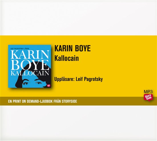 Cover for Karin Boye · Kallocain (MP3-CD) (2011)
