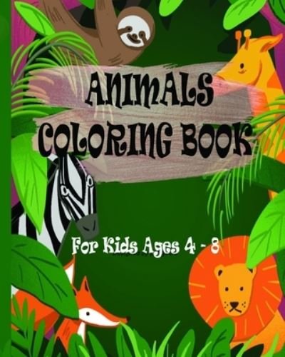 Cover for Muaz Redha · Animals Coloring Book (Paperback Book) (2020)