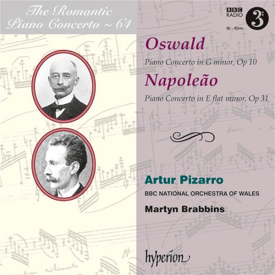 Oswald  Napoleao Piano Conce - Artur Pizarro Martyn Brabbins - Musiikki - HYPERION - 0034571179841 - keskiviikko 22. lokakuuta 2014