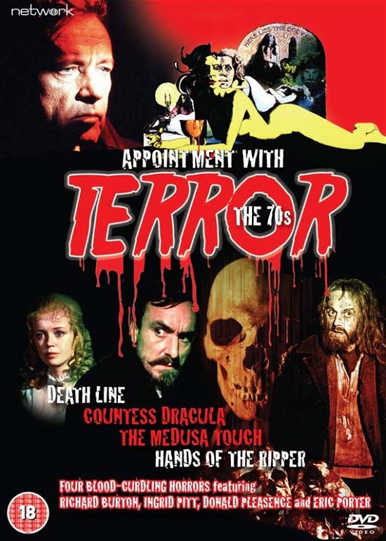 Cover for Appointment with Terror the 70s · The Medusa Touch / Countess Dracula / Death Nile / Hands Of The Ripper (DVD) (2018)