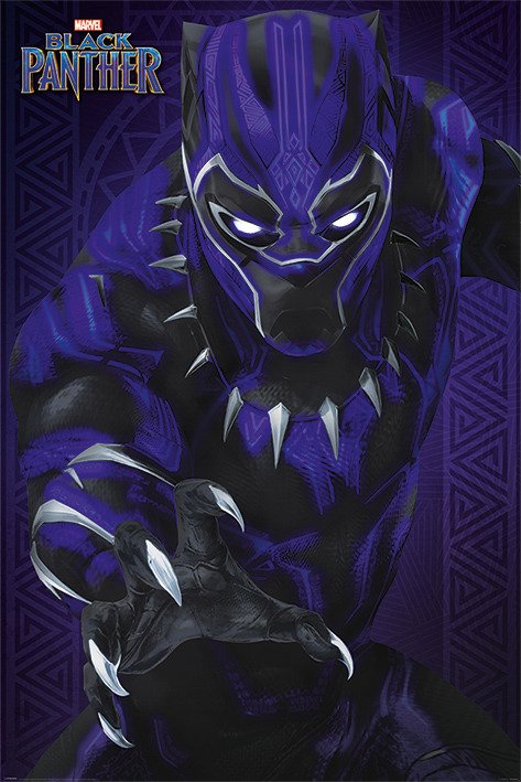 Black Panther (Glow) (Poster Maxi 61X91,5 Cm) - Black Panther - Merchandise - PYRAMID INTERNATIONAL - 5050574342841 - 